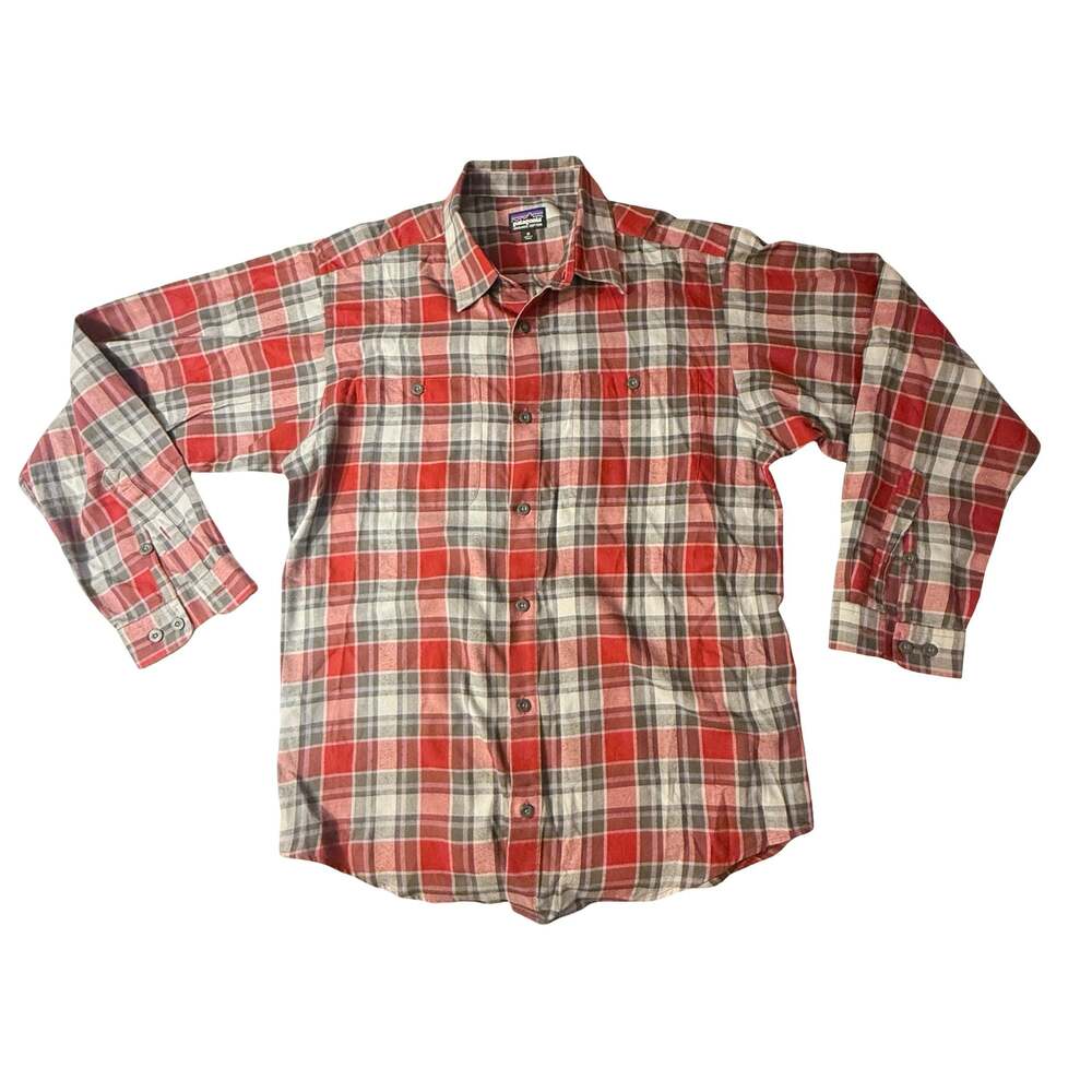 Patagonia Men's Organic Cotton Plaid Long Sleeve Button Down Shirt Size M